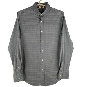 Vineyard Vines Performance Shirt Men S Grey Gingham Classic Fit Button Down
